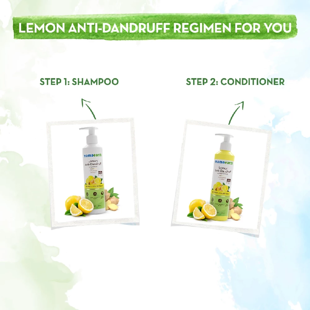 Lemon Anti-Dandruff Conditioner with Lemon & Ginger for Soft & Smooth Hair, 250 ml-5.webp